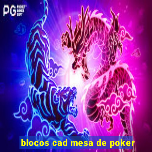 blocos cad mesa de poker