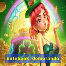 notebook demorando para ligar tela preta