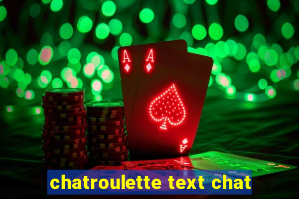 chatroulette text chat