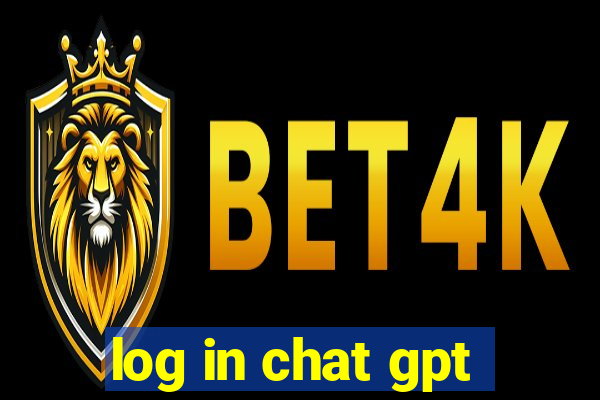 log in chat gpt