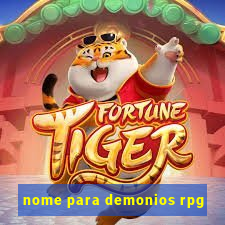 nome para demonios rpg