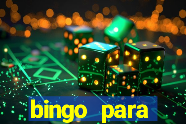 bingo para despedida de solteira para imprimir